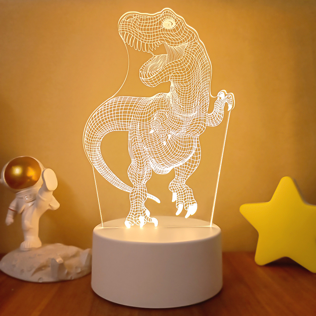 3D LED Night Light Lamp Dinosaur Series 3D Printed Dragon Night light Table Lamps Toys Gift For kid Home Decoration Dropshipping alx