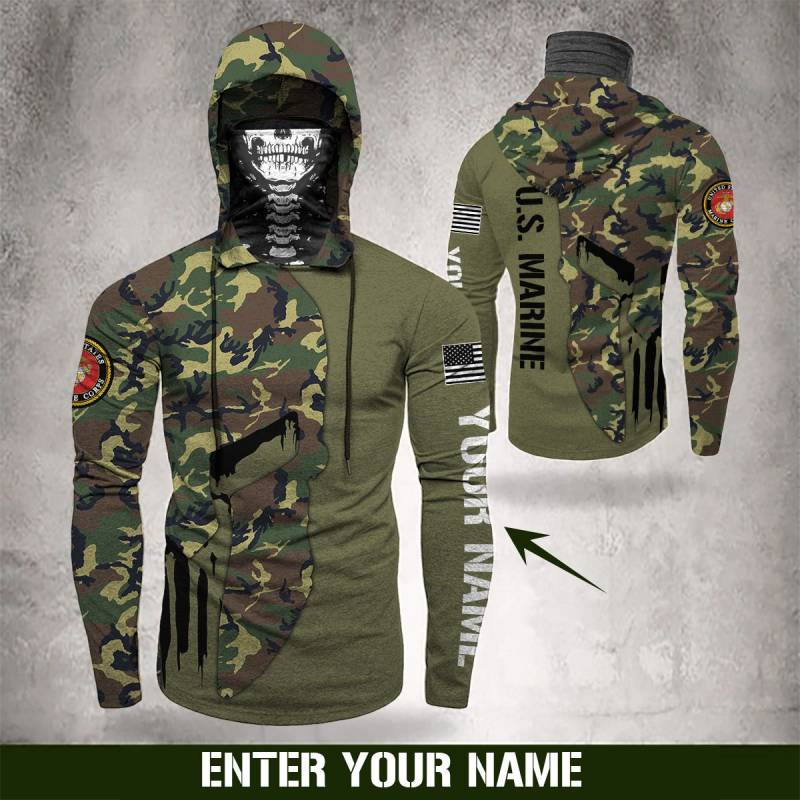 United States MARINE CORPS 3d All Over Hoodie Bandana CUSTOMIZED – TBD172008HD04 – USMC