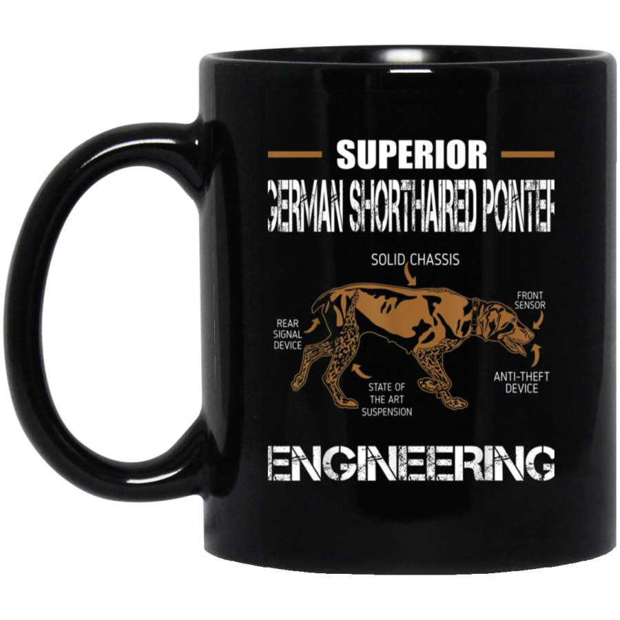 Superior German Shorthaired Pointer Engineering Black Mug