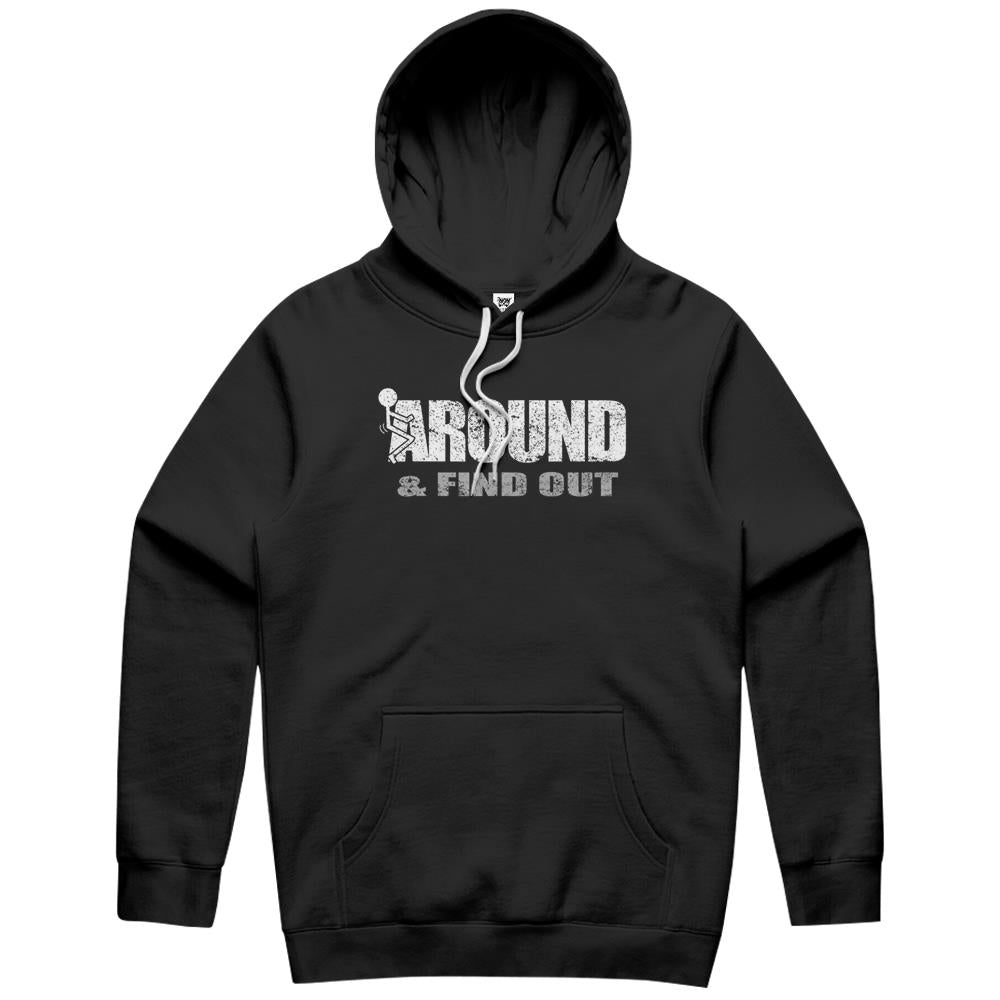 Fuck Around And Find Out Men Funny Christmas Holiday Hoodie