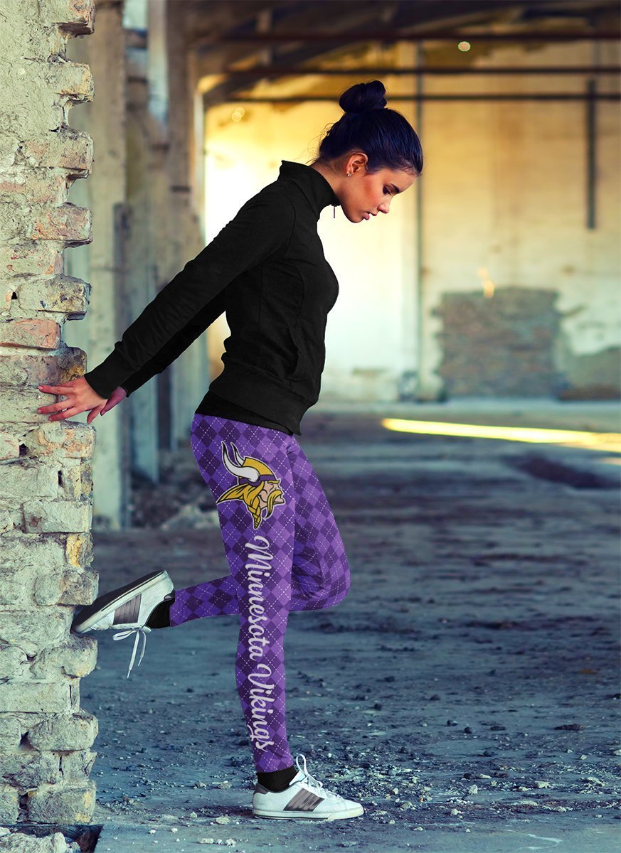 Cosy Seamless Colorful Minnesota Vikings Leggings