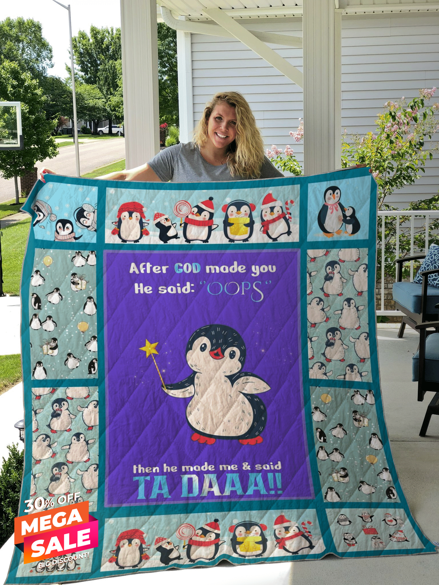 Penguin After God Made You Quilt Blanket