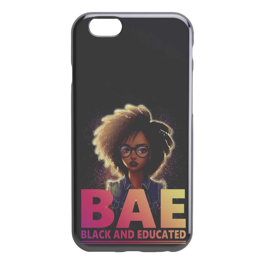 African American Black Girl Africa Melanin BAE Black And Educated Black History Month iPhone Case