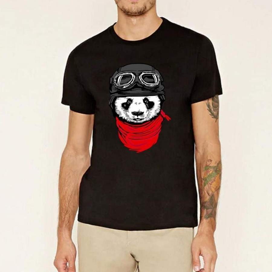 Cute Air Force Panda t-Shirt Men Fashion Color o-neck Harajuku T Shirt Homme Funny Bodybuilding Hiphop Tee Clothing