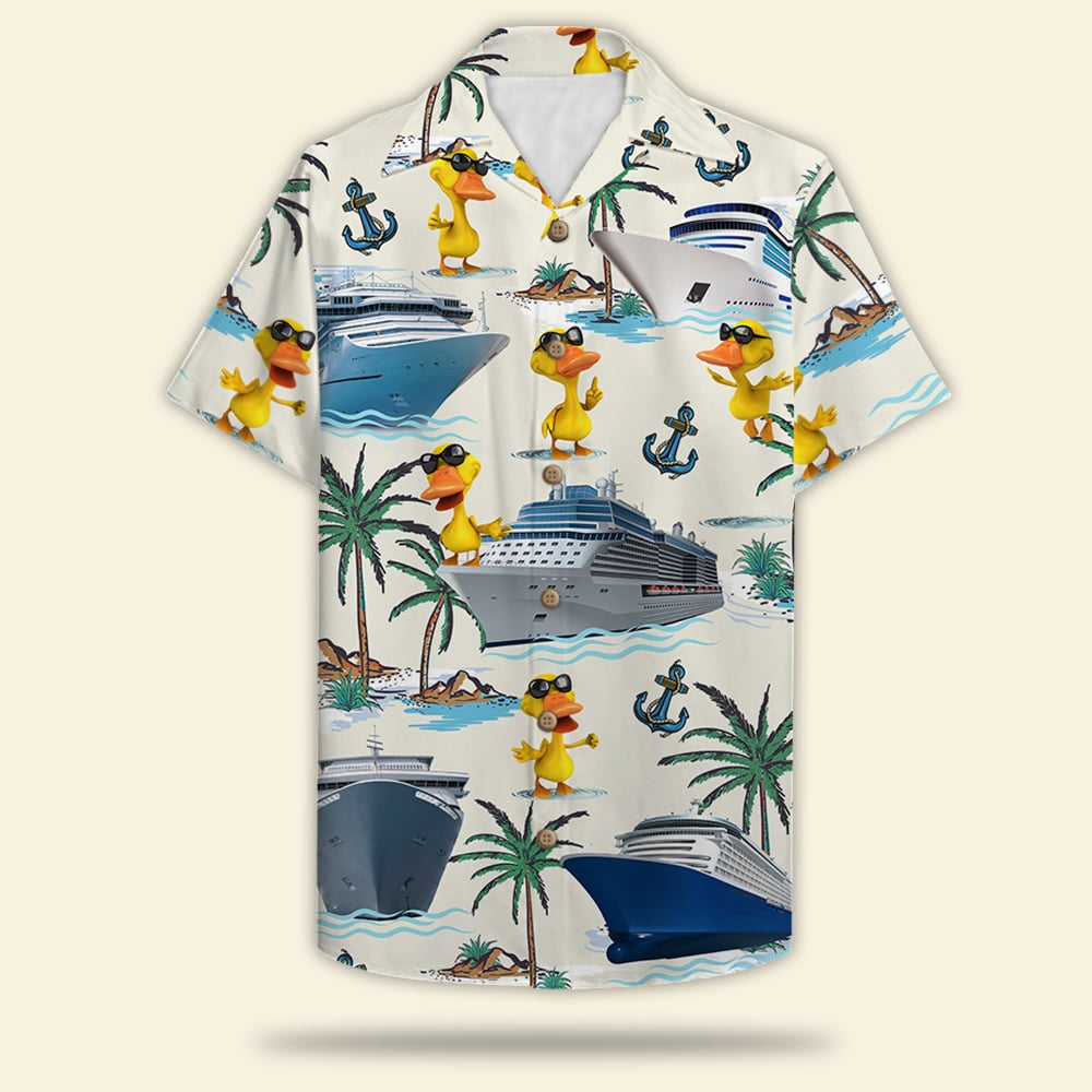 Cruising Duck Hawaii Shirt Gift For Cruise Trips Pattern Ha107411