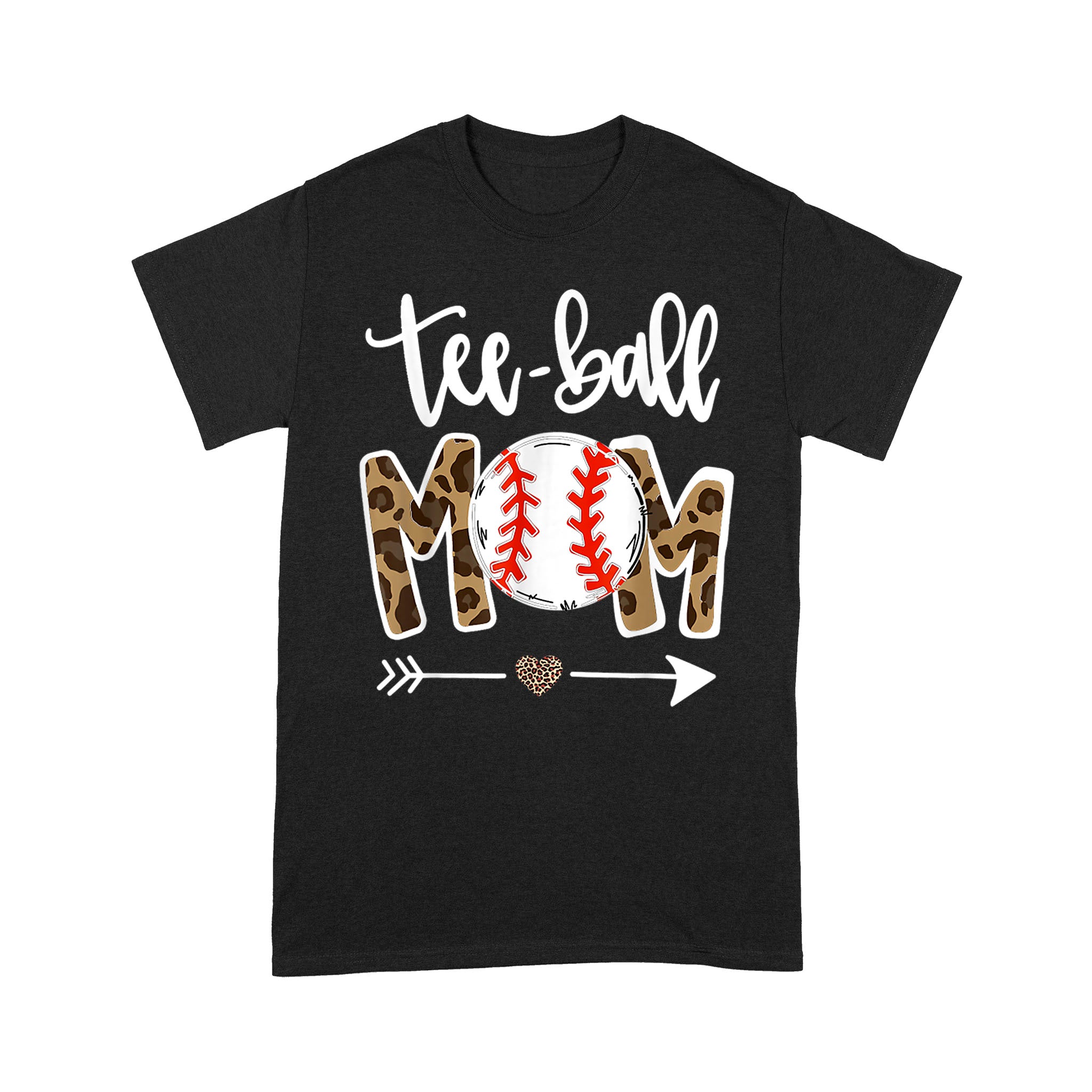 Teeball Mom Leopard Funny Teeball Mom Mother’S Day 2021 – Standard T-Shirt