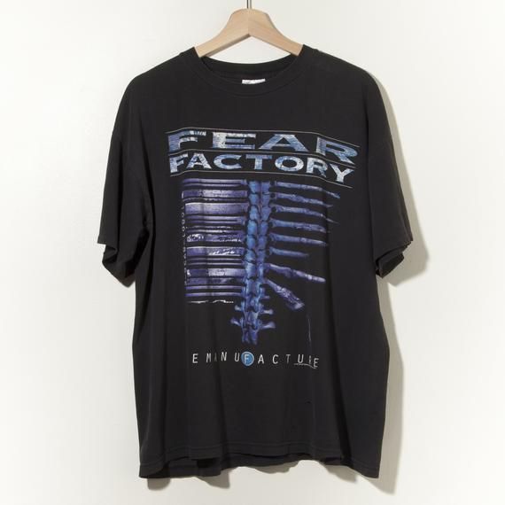 90S Vintage Fear Factory Band Rock Shirt Thrashed Worn To Perfection Sleeve 1995 Heavy Metal Nirvana Shirt