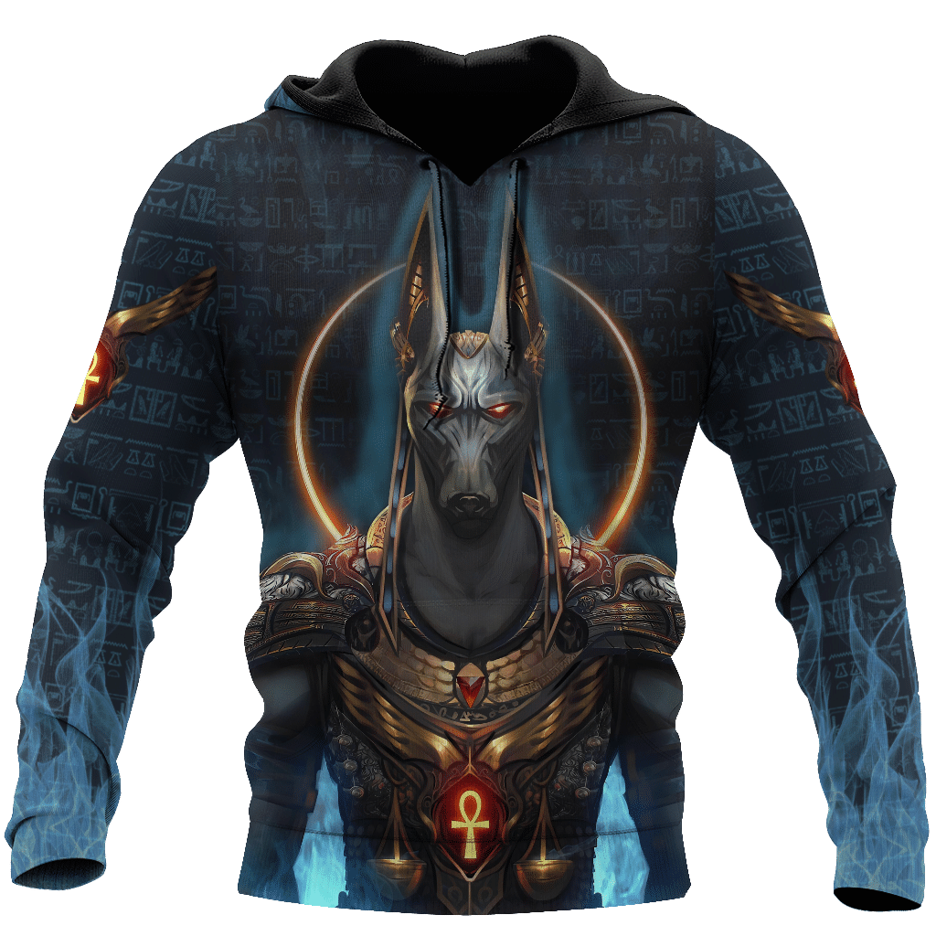 Anubis Face Egypt 3D Printed Hoodie For Men And Women