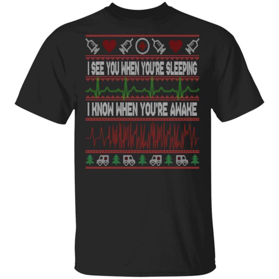 Tachy Nurse Ugly Christmas Nurse Doctor Medical shirts