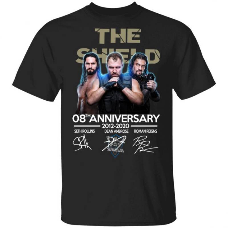 The Shield WWE 8th Anniversary T-Shirt