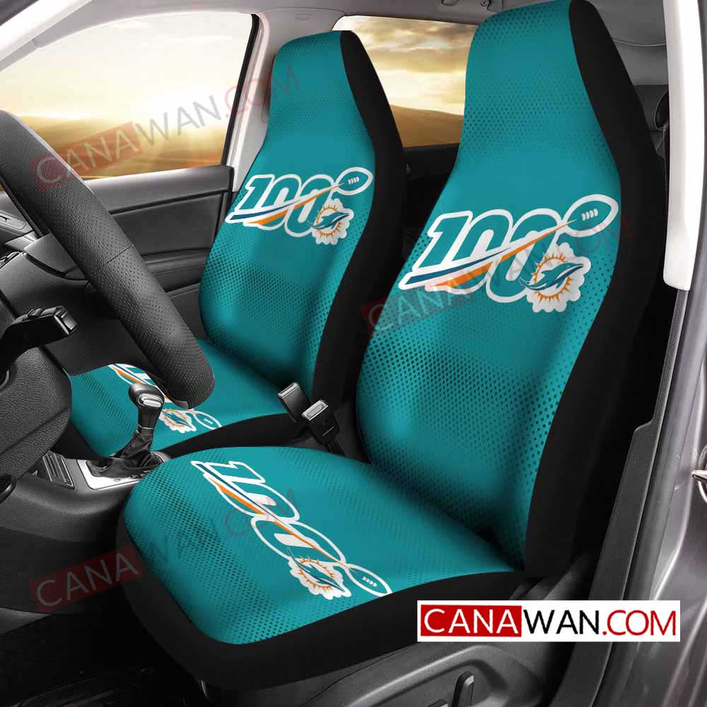 Miami Dolphins Style044 3D Customized Personalized Car Seat Cover