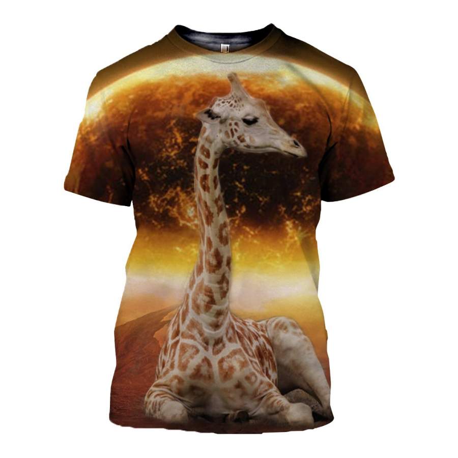 3D All Over Printed Giraffe T Shirt Hoodie 261213