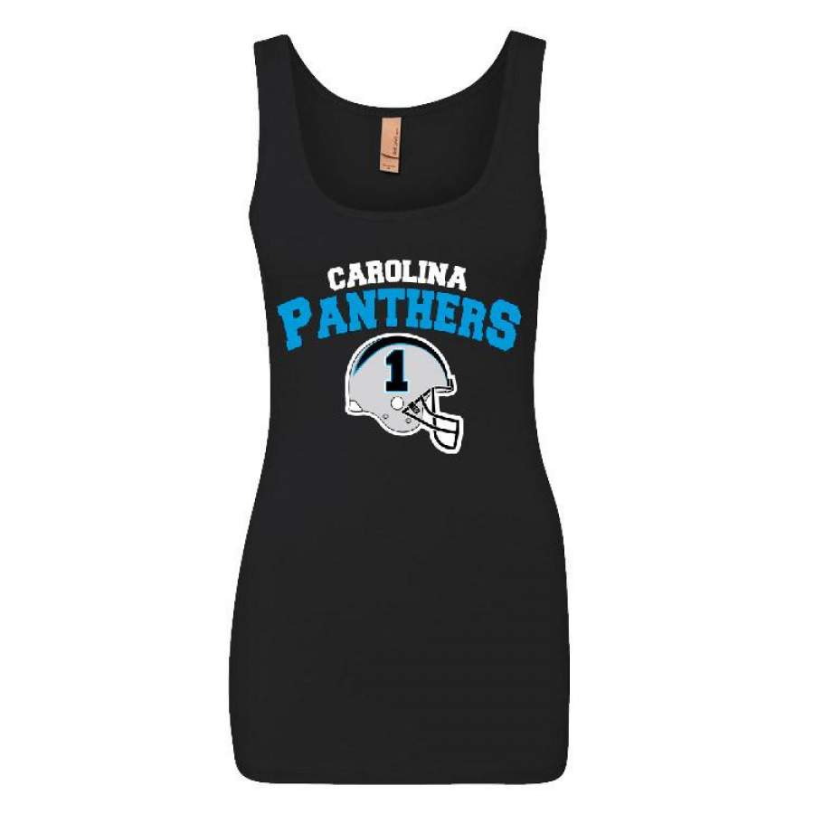 Carolina Panthers Helmet Ladies Jersey Tank Top Sports Clothing