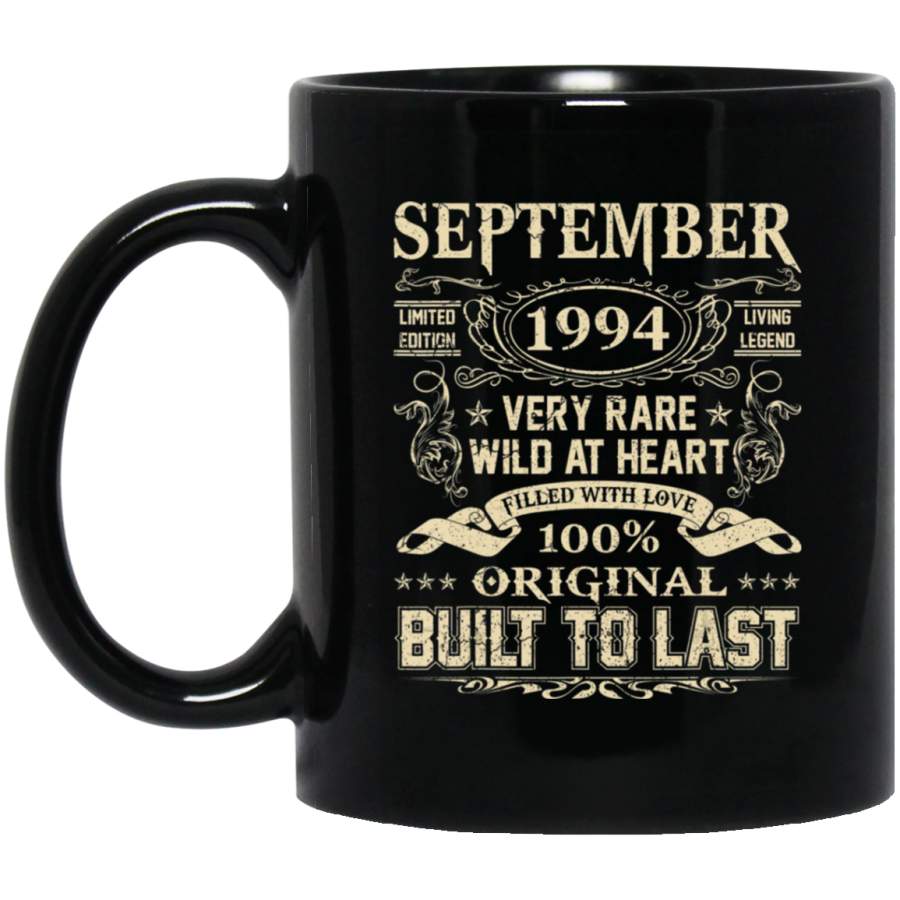 Vintage 25th Birthday September 1994 25 Years Old Gift Coffee Mug