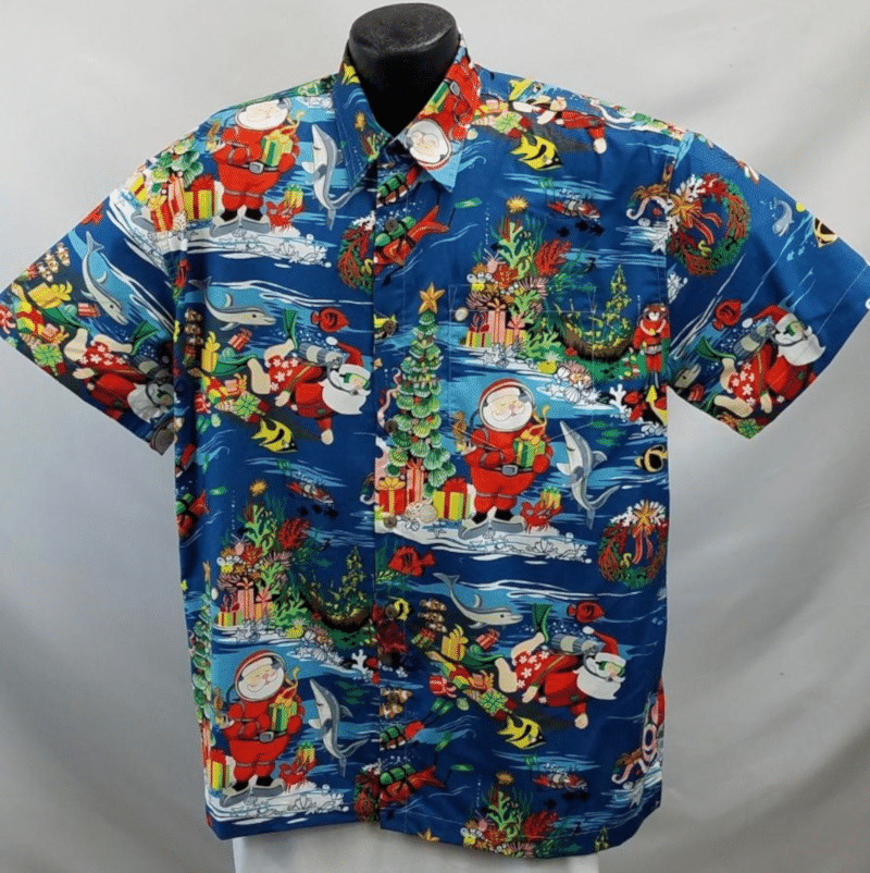 Underwater Christmas Blue Awesome Design Hawaiian Shirt Dhc18063792