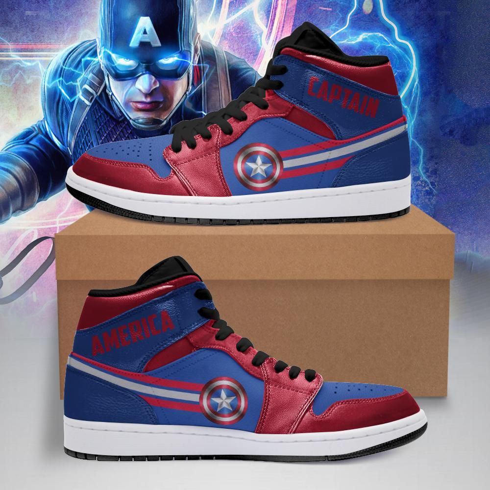 Captain America 07 Air Jordan Sport Custom Sneakers