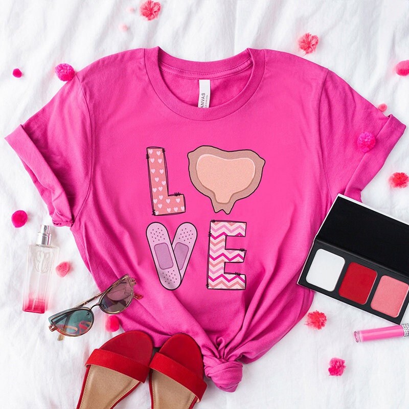 Wound Care Nurse Valentine’s Day Shirt – Love Mepilex Medical Icu Rn Vday Tshirt – CWCN Ostomy Nurse Squad Crew Nursing Tee Gift