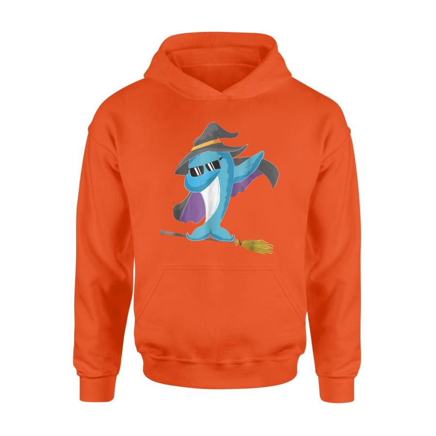 Dolphin Witch Funny Halloween Dolphin Hoodie