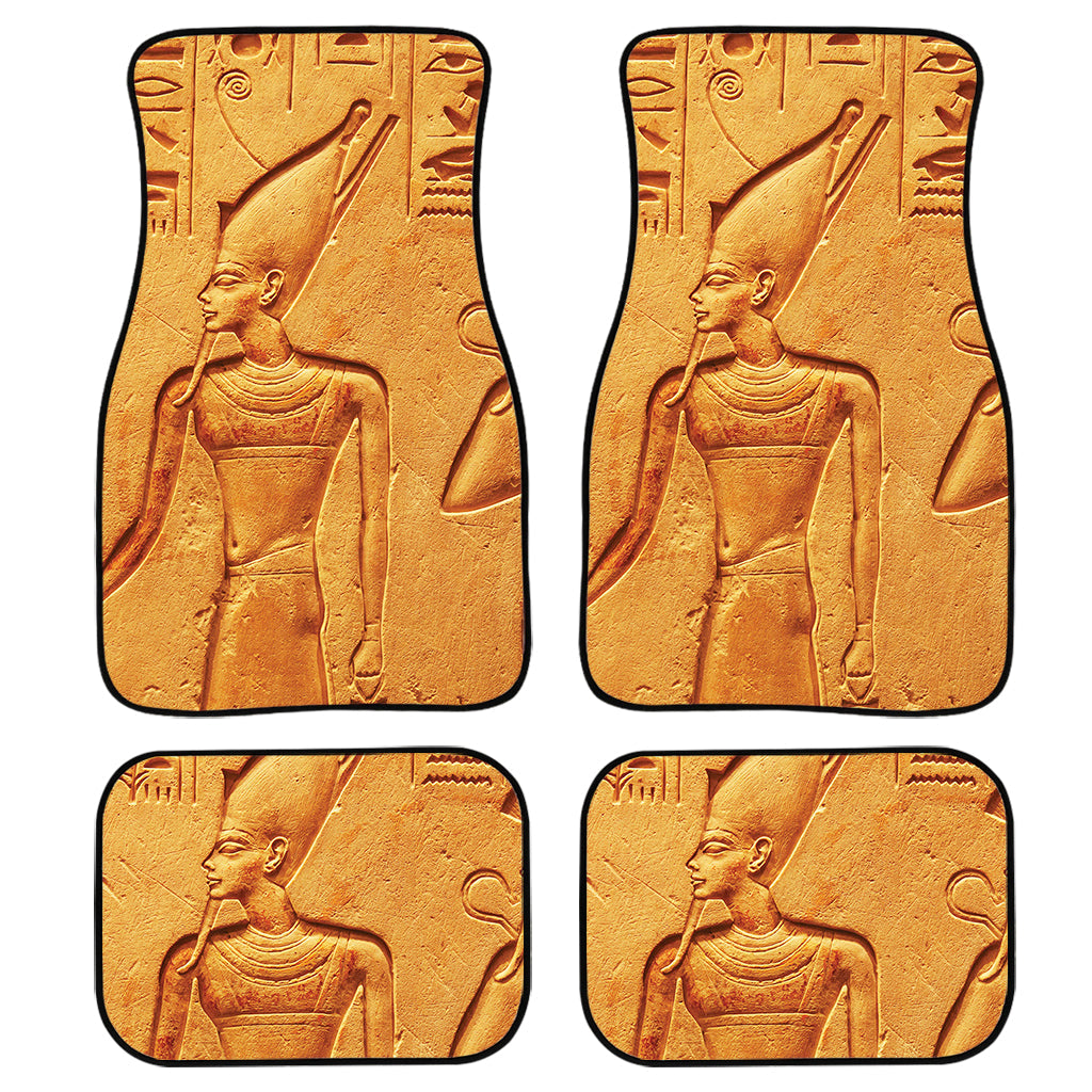 Ancient Egyptian Gods Print Front And Back Car Floor Mats, Front Car Mat