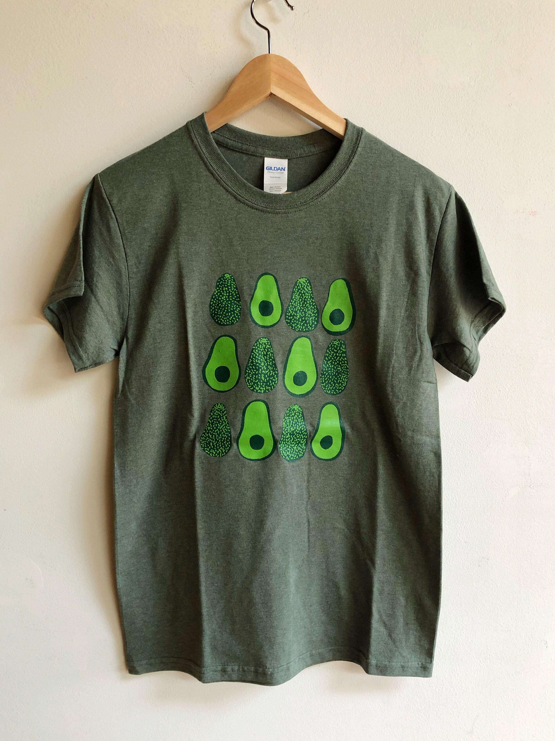 Avocado Vegetable Graphic Screen Printed T-Shirt, Clothing Foodie Gift