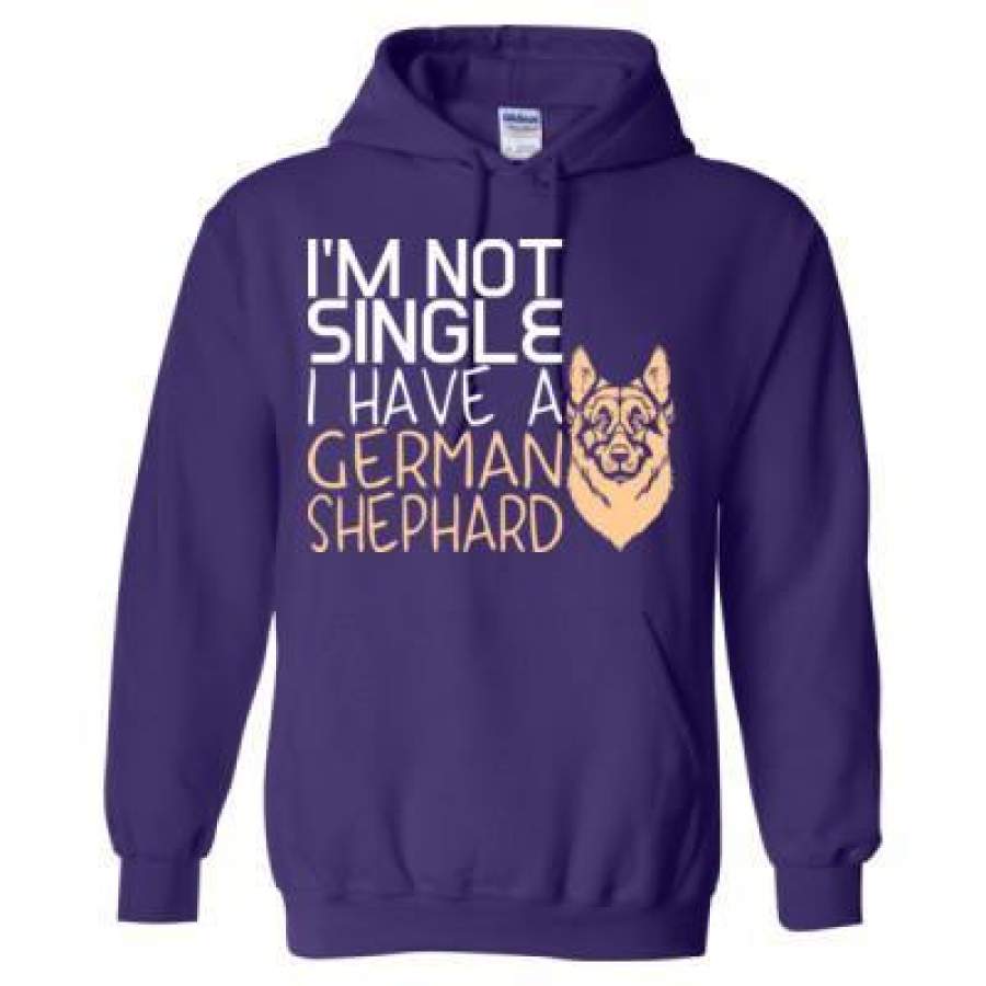 AGR Im Not Single I Have A German Shephard – Heavy Blend™ Hooded Sweatshirt