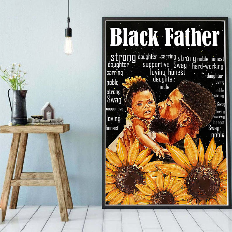 South Africa Custom Canvas Prints Beautiful Black History Month Poster Art Print Black Girl Black King Delightful Wall Art Home Decoration