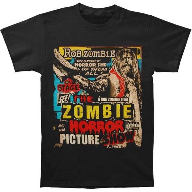 Fashion Men’S Summer T-Shirt Rob Zombie Men’S Picture Show T-Shirt Men Casual Shirt