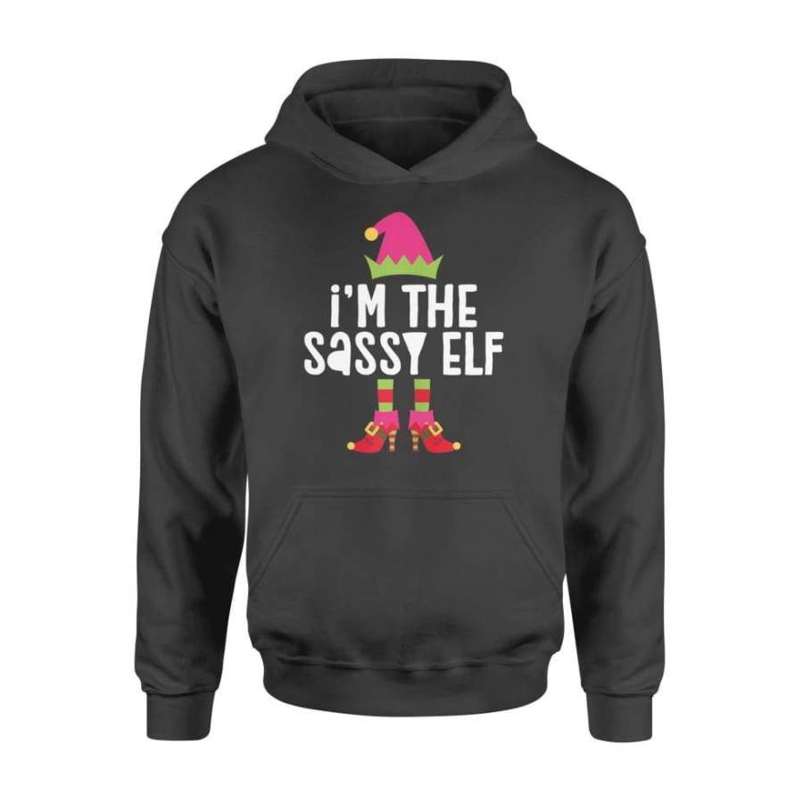 I’m The Sassy Elf Matching Christmas Costume Shirt – Standard Hoodie