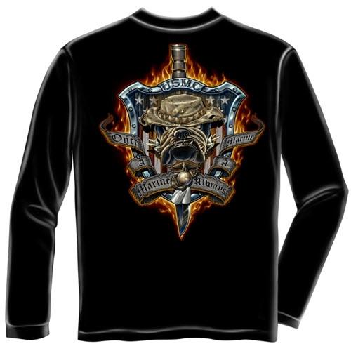 Always A Marine Mens Long Sleeve T-Shirt