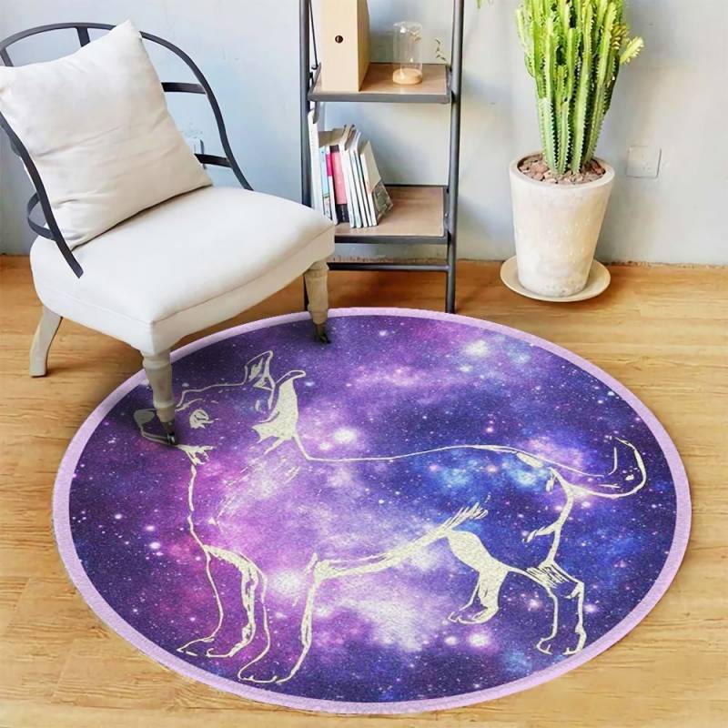 Chihuahua Dog Round Rug Glx NTD141298253