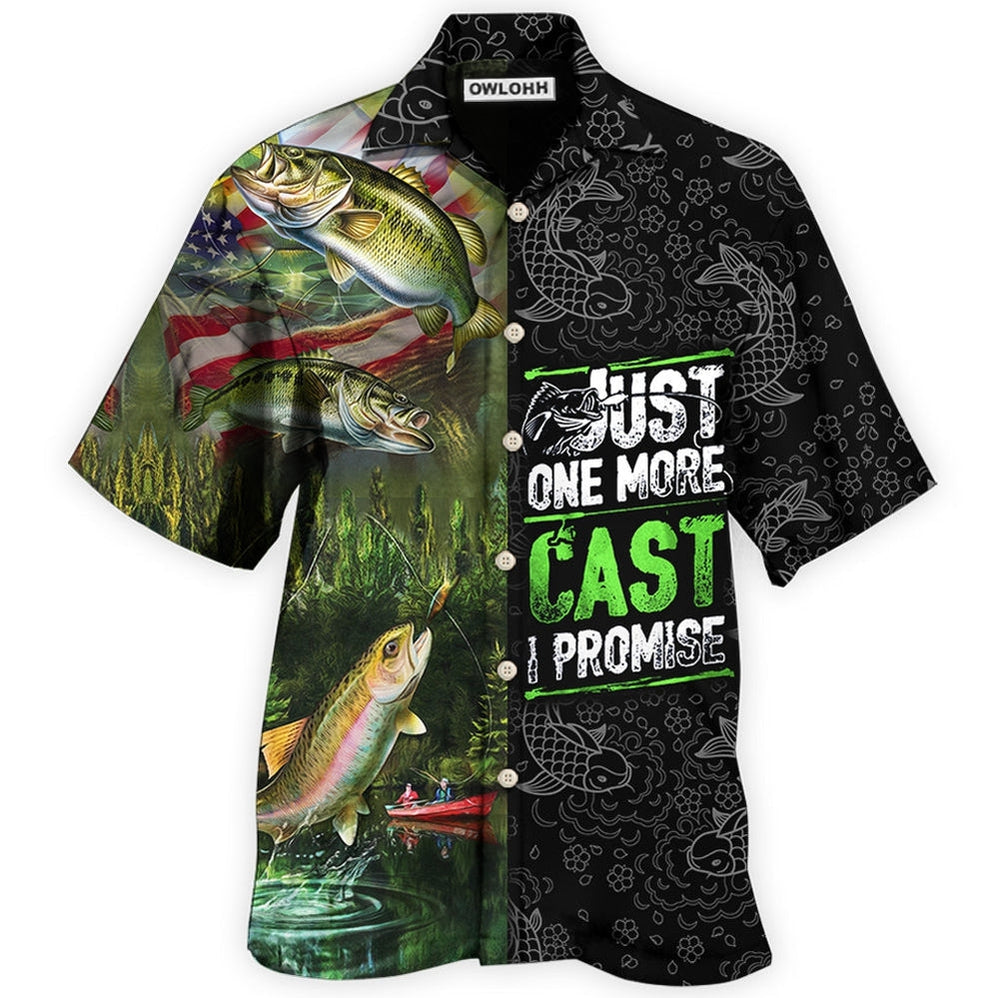 Fishing Just One More Cast I Promise Cool Hawaii Shirt Ha35334