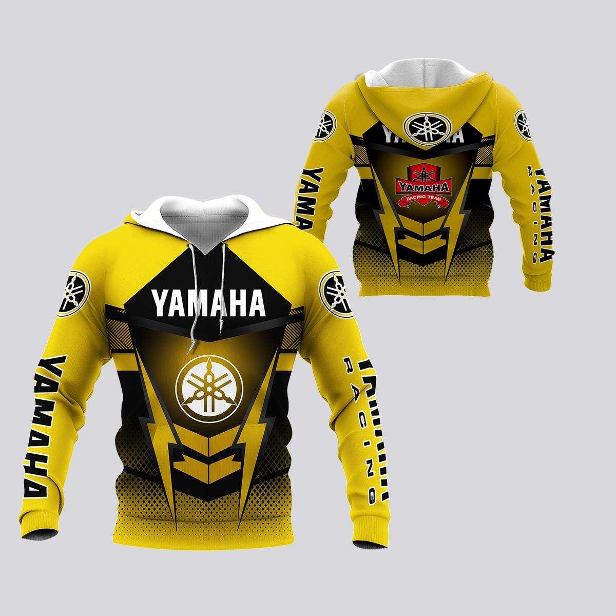 3D All Over Printed Yamaha Racing AN-HT Shirts Ver5 (Yellow)