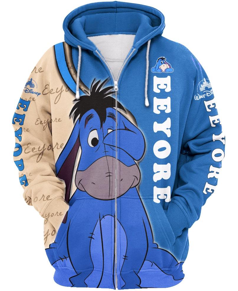 Eeyore Donkey Zip-Up Hoodie