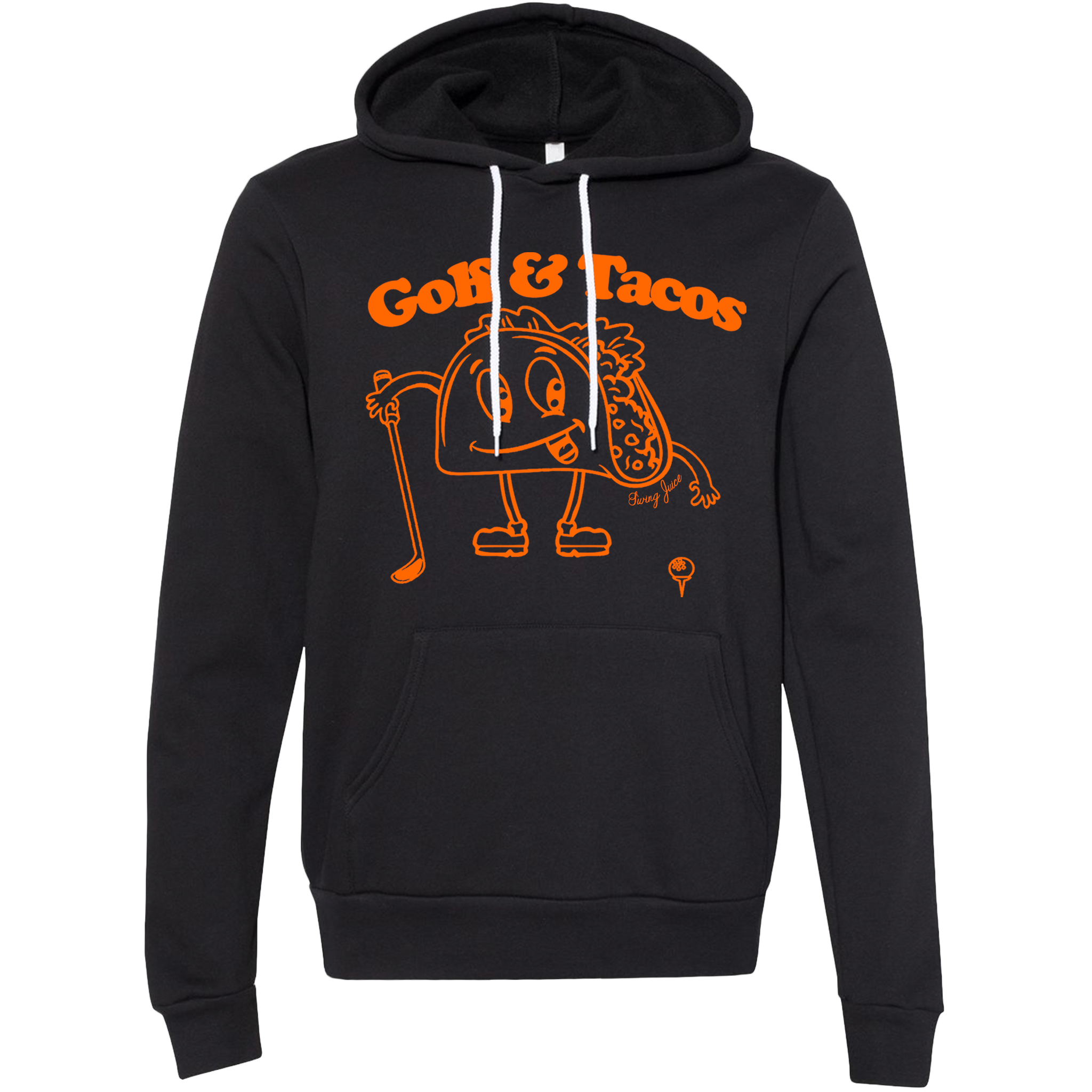 Swingjuice Golf & Tacos Glow In The Dark Unisex Long Sleeve Hoodie – Limited Edition