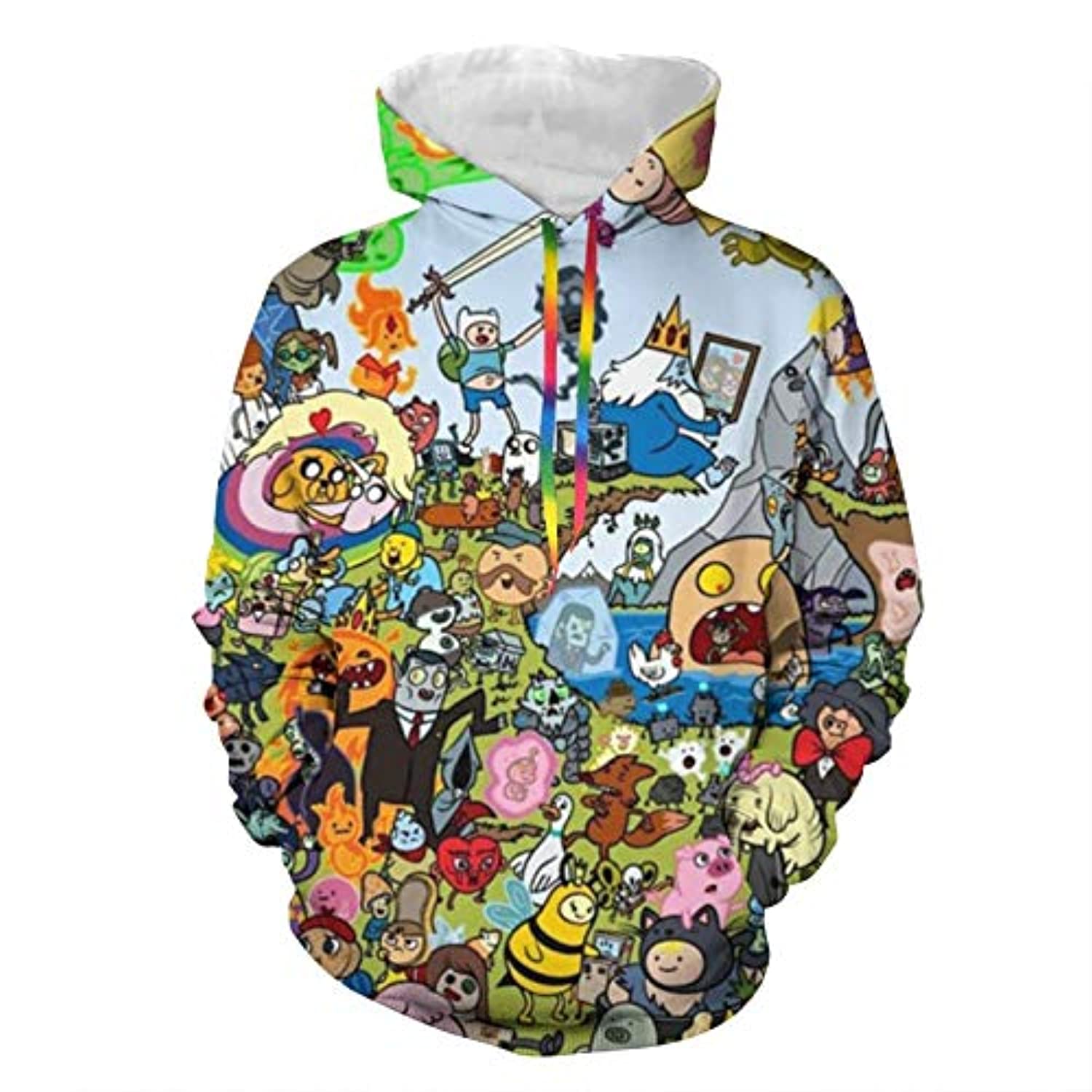 Adventure Time Hoodies – Unisex 3D Pullover Hooded Sweatshirt