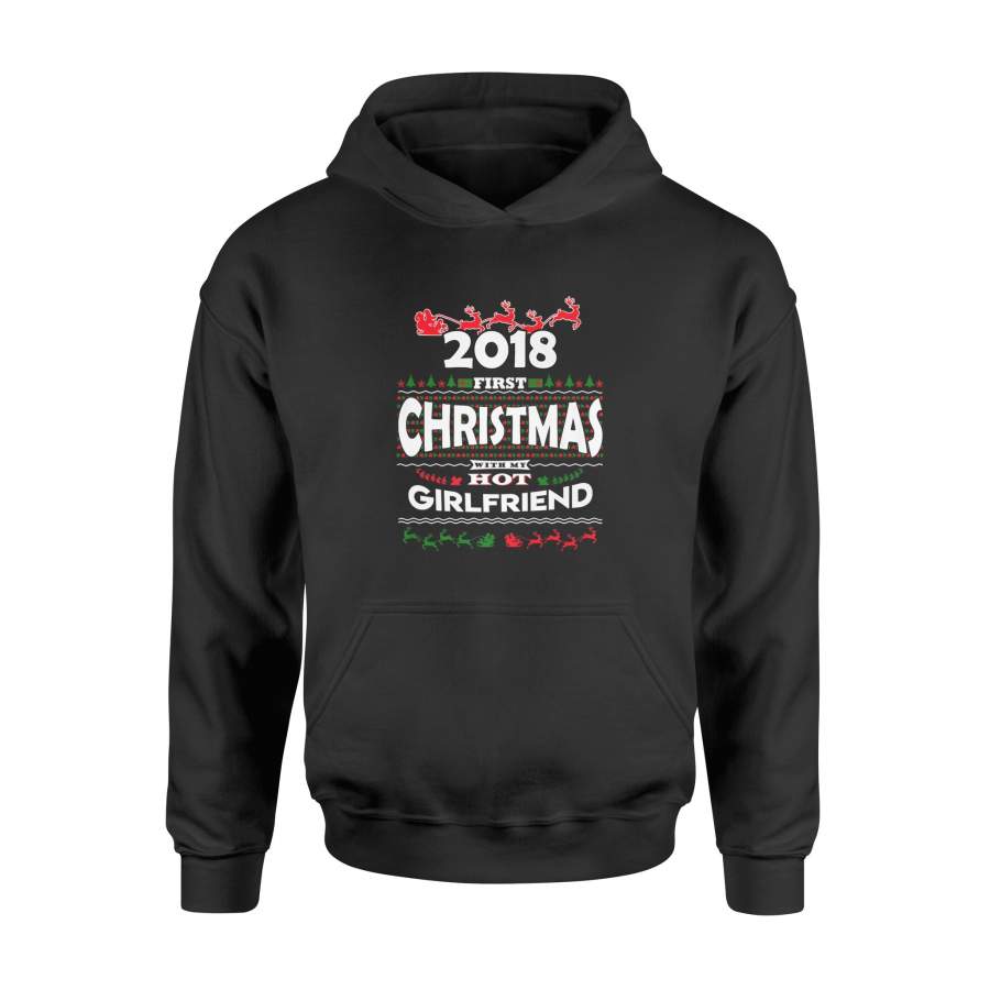 2018 First Christmas With My Hot New Girlfriend T-shirt – Standard Hoodie