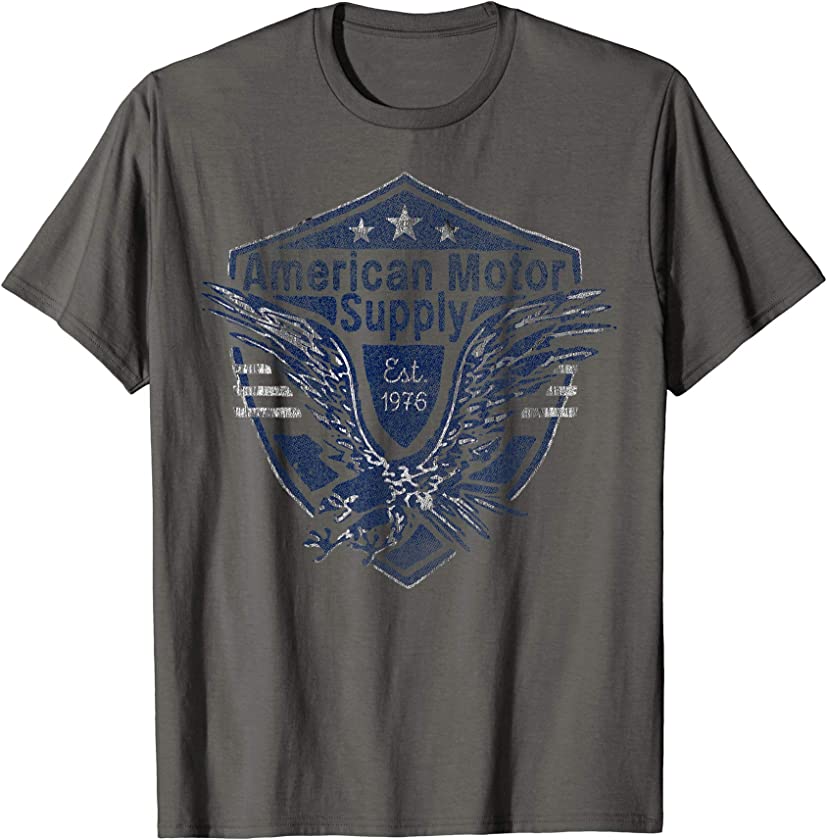 American Motor Supply Eagle Emblem Vintage Graphic T-Shirt