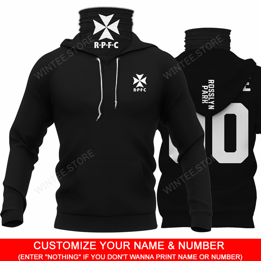 20RosslynPark001 |HoodieMask| CUSTOMIZE YOUR NAME & NUMBER | HOT SALE 3D PRINTED