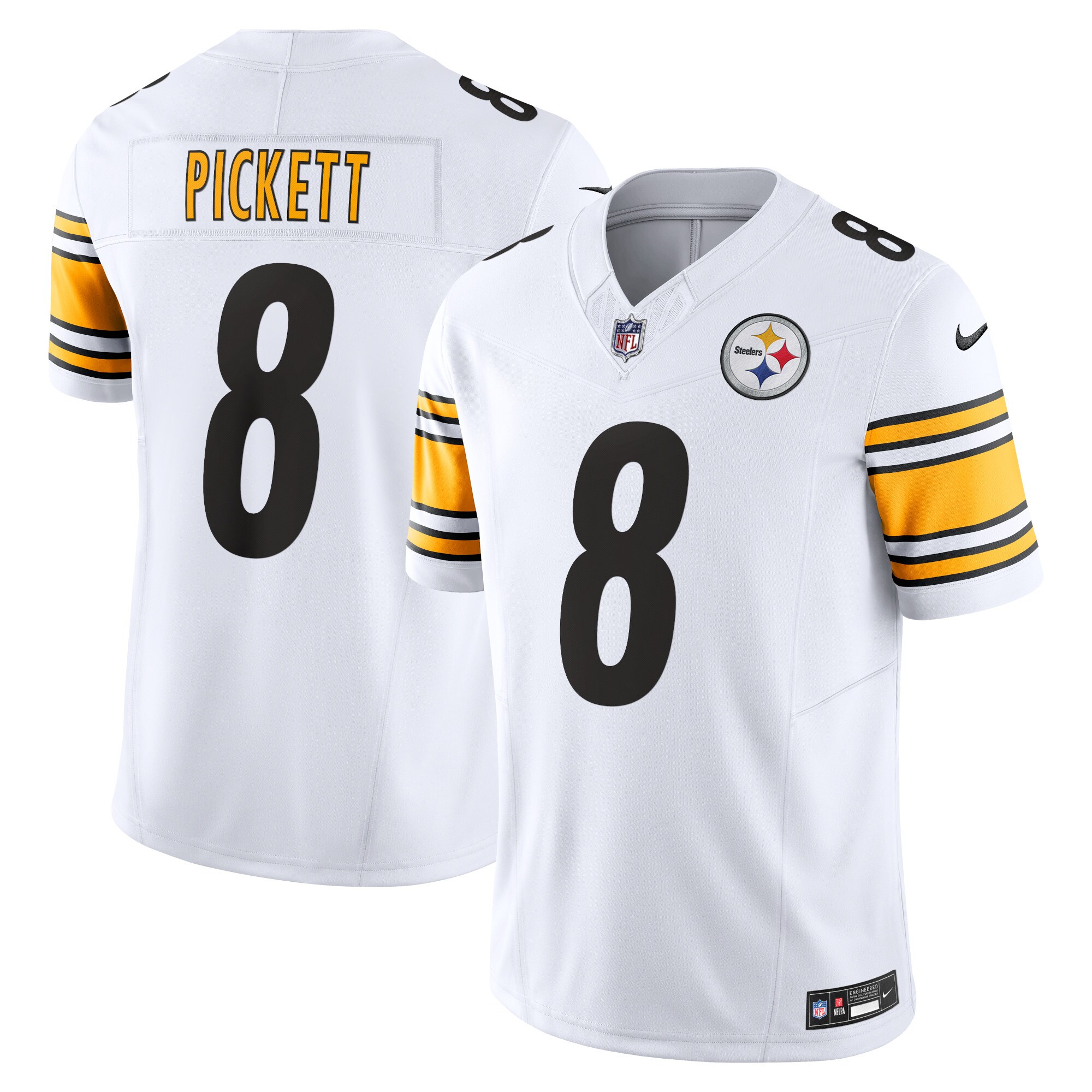 Kenny Pickett Pittsburgh Steelers Vapor F.U.S.E. Limited Jersey – White