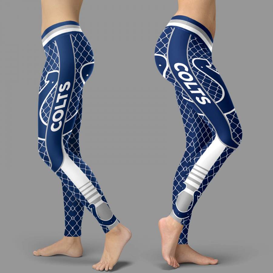 Single Small Line Circle Stylish Fashion Indianapolis Colts Leggings