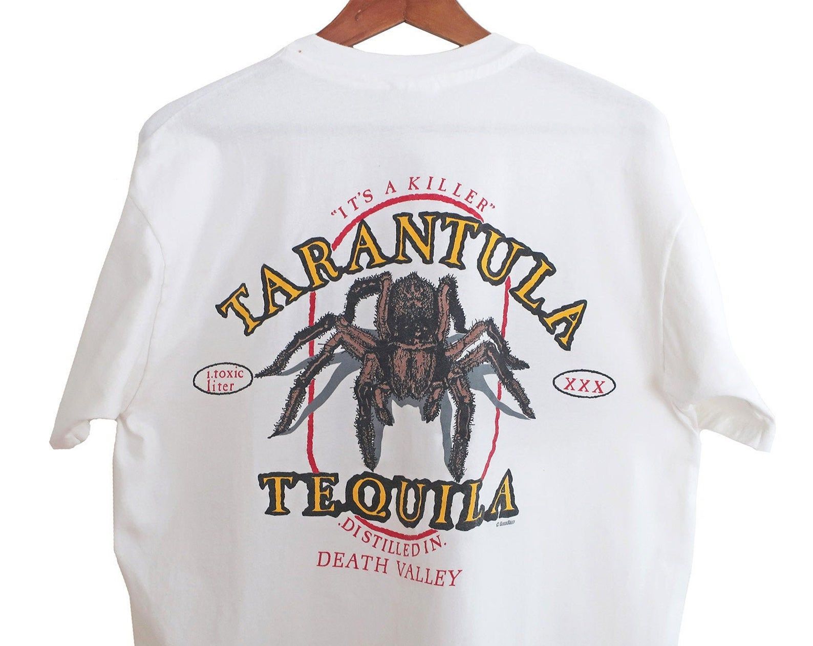 Vintage T Shirt / Spider T Shirt / Tequila T Shirt / 1990S Tarantula Tequila Death Valley Single Stitch T Shirt