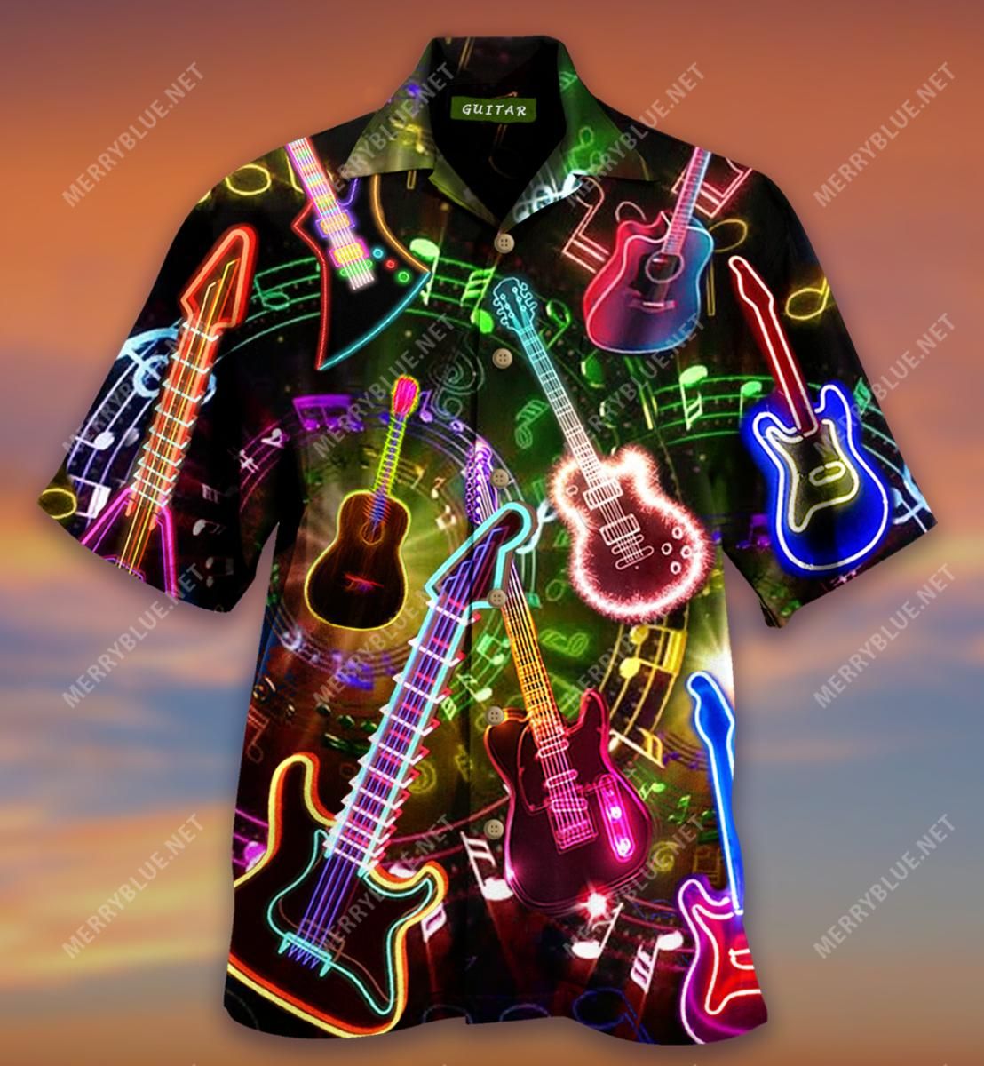 All You Need Is A Guitar Or Two Or Five Aloha Hawaiian Shirt Colorful Short Sleeve Summer Beach Casual Shirt For Men And Women