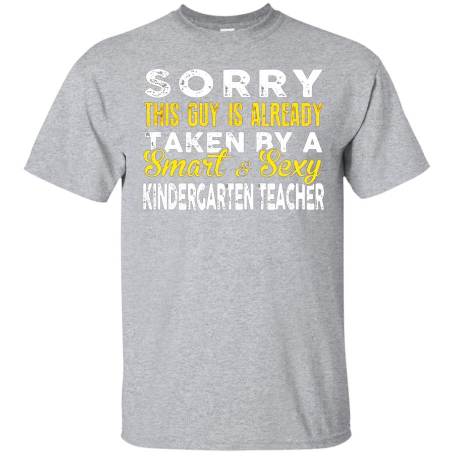 AGR Men’s Sorry This Guy Is Already Taken-Kindergarten Teacher TShirt