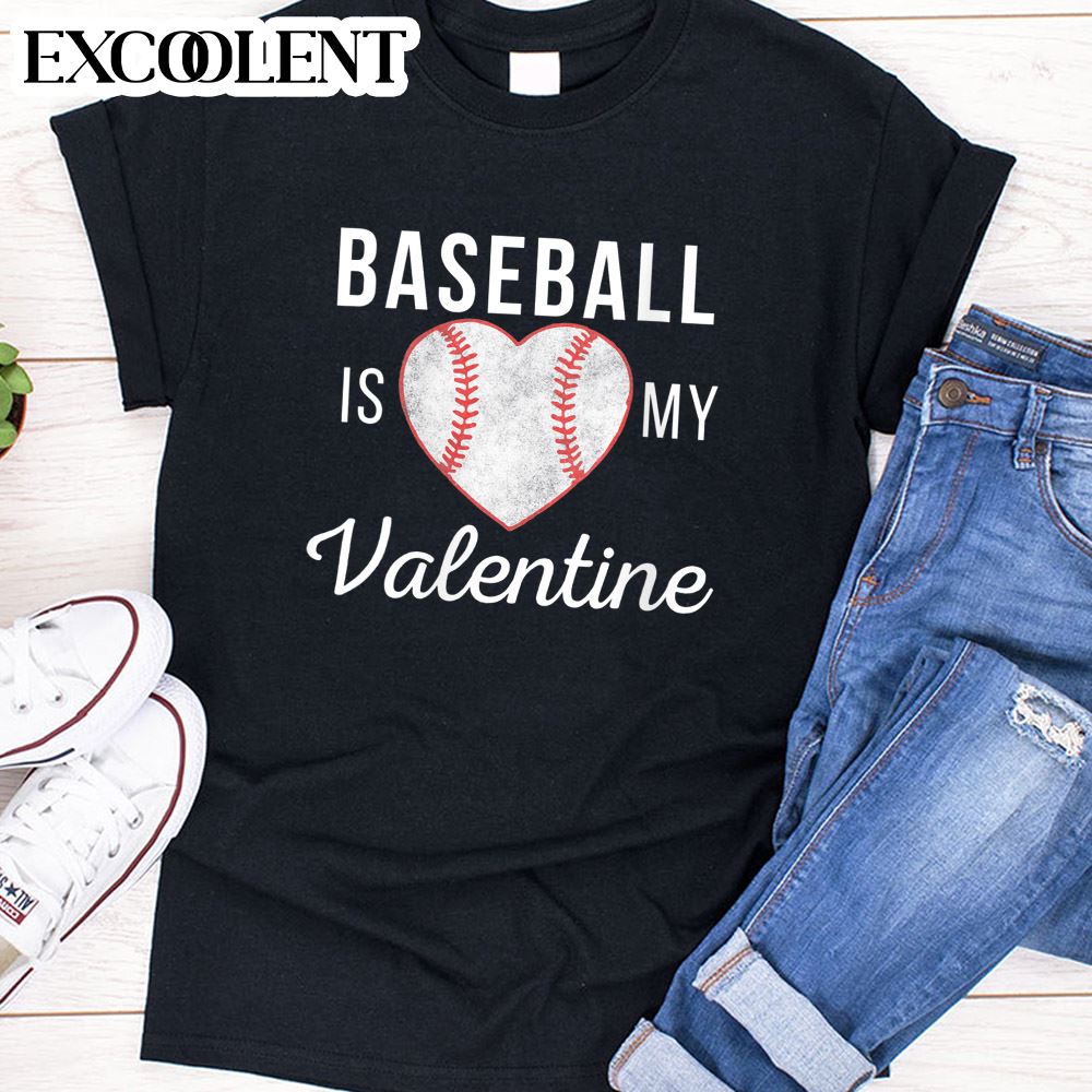 Womens Happy Valentine'S Day 2023 Baseball Is My Valentine Happy Valentines Day Unisex T-Shirt - Valentines Day Gifts - Valentines Day Gifts For Her X Moderndaydecors