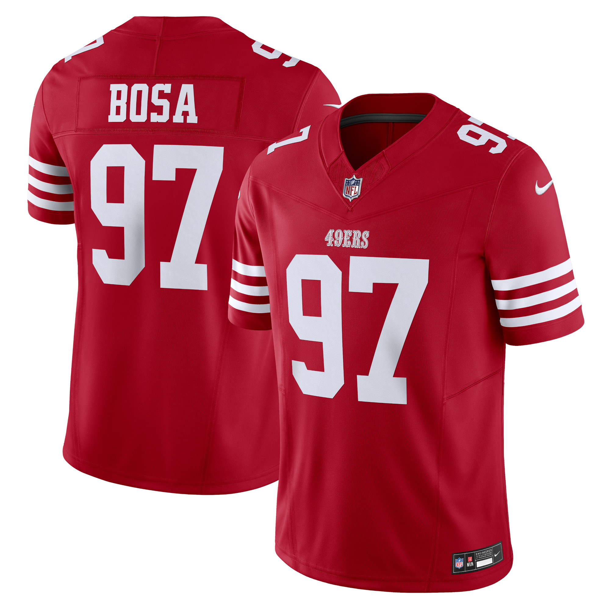 Men’s San Francisco 49ers Nick Bosa Scarlet Vapor F.U.S.E. Limited Jersey