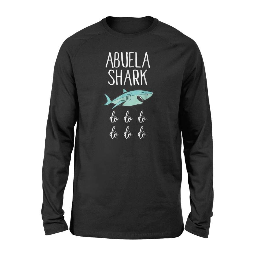 Cute Abuela Shark Pregnancy Announcement Doo Doo Doo Long Sleeve T-Shirt