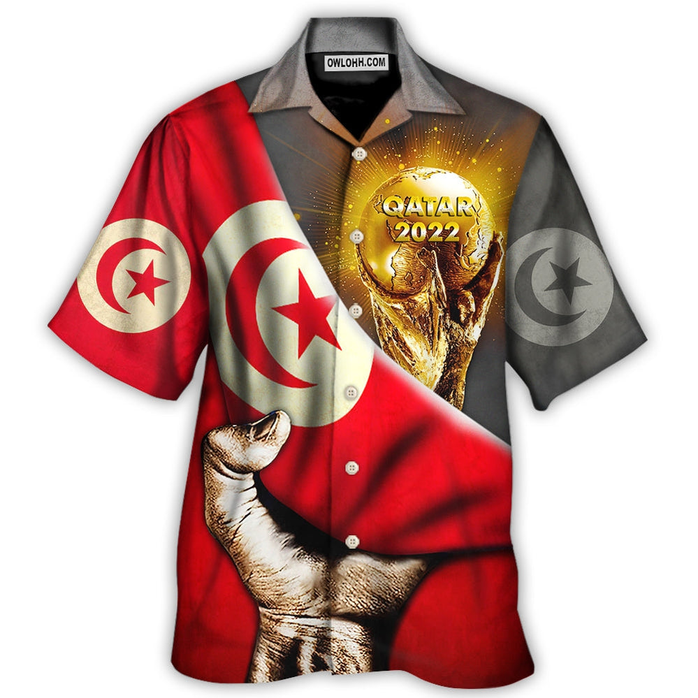 World Cup Qatar 2022 Tunisia Will Be The Champion – Hawaiian Shirt  – Owl Ohh