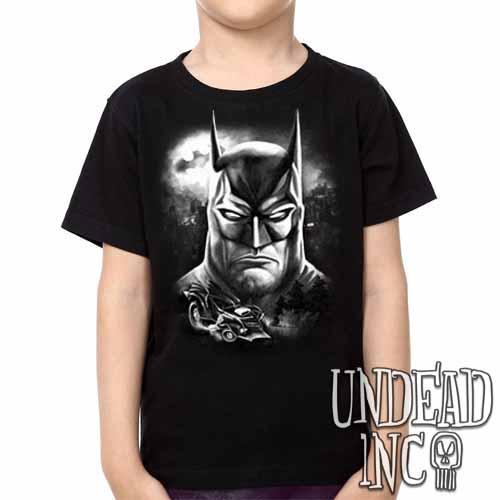 Batman – Kids Unisex Girls And Boys T Shirt Clothing Black Grey