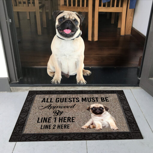 Pug M289 Custom Doormat All Over Printed