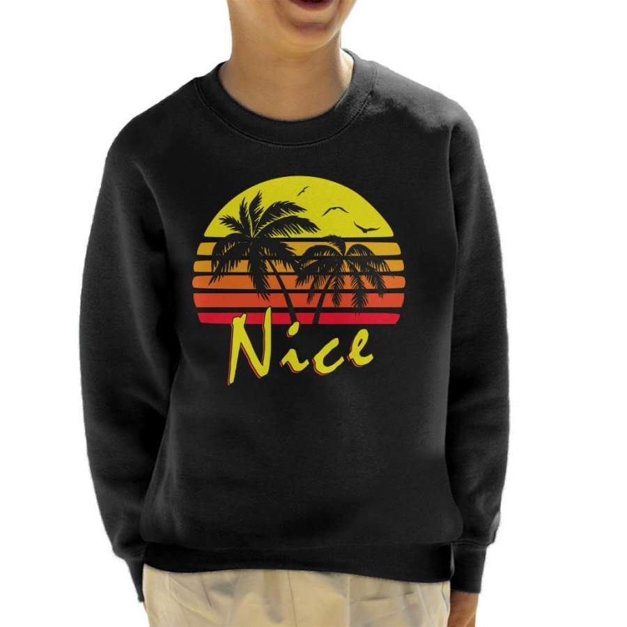Nice Vintage Sun Kid’s Sweatshirt